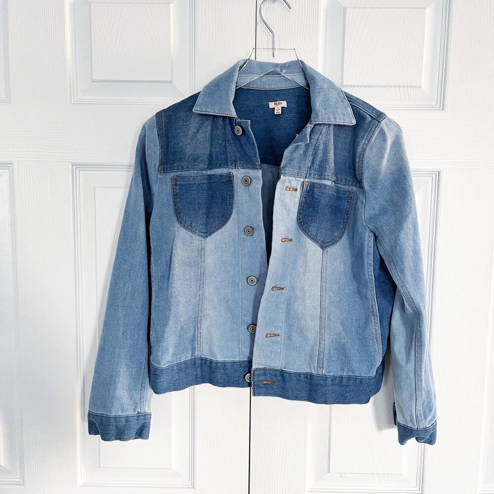 Reba Colorblock Denim Jacket